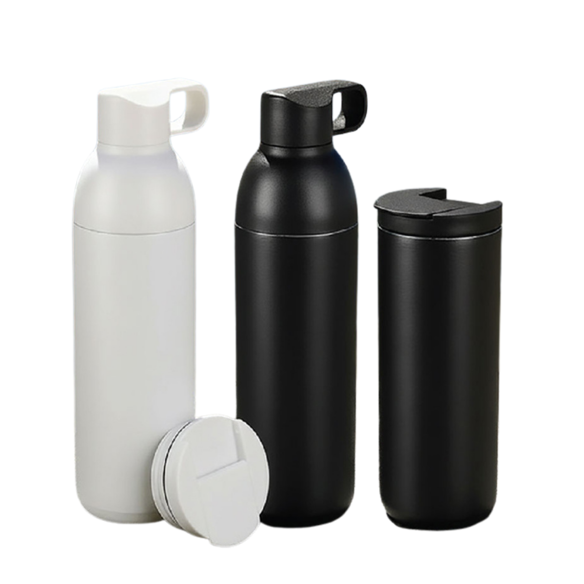 2-in-1 Double Wall Stainless Steel Drinkware Set