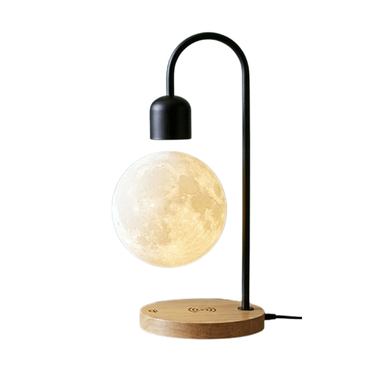 Levitating Moon Lamp with Wireless Charger
