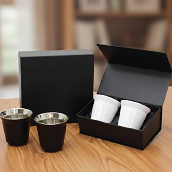 Gift Set of 2 Premium Metal                   Kahwa Cups.