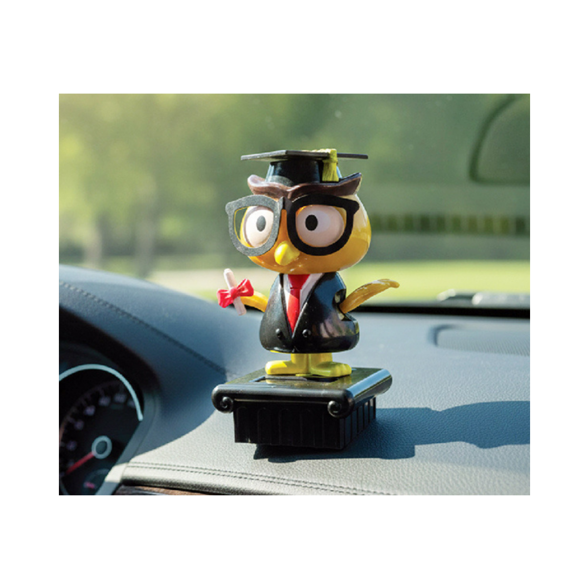 Solar Powered Bobble Head Graduation Toy