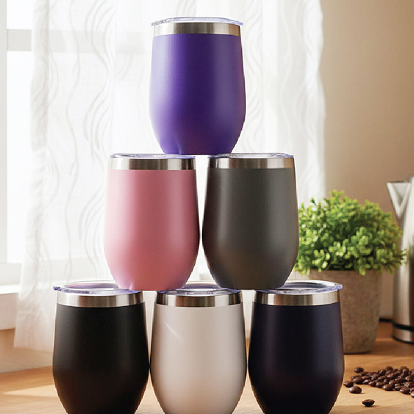 Double Wall SS Cup with Clear lid- 300ml