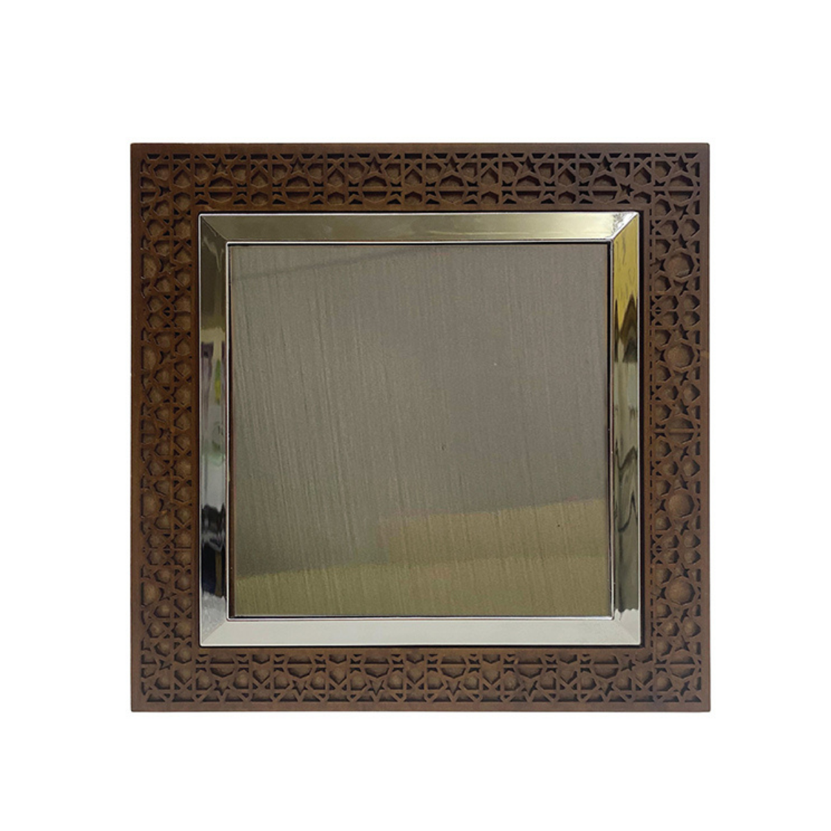 Executive Wooden  Plaque with arabic  design border 