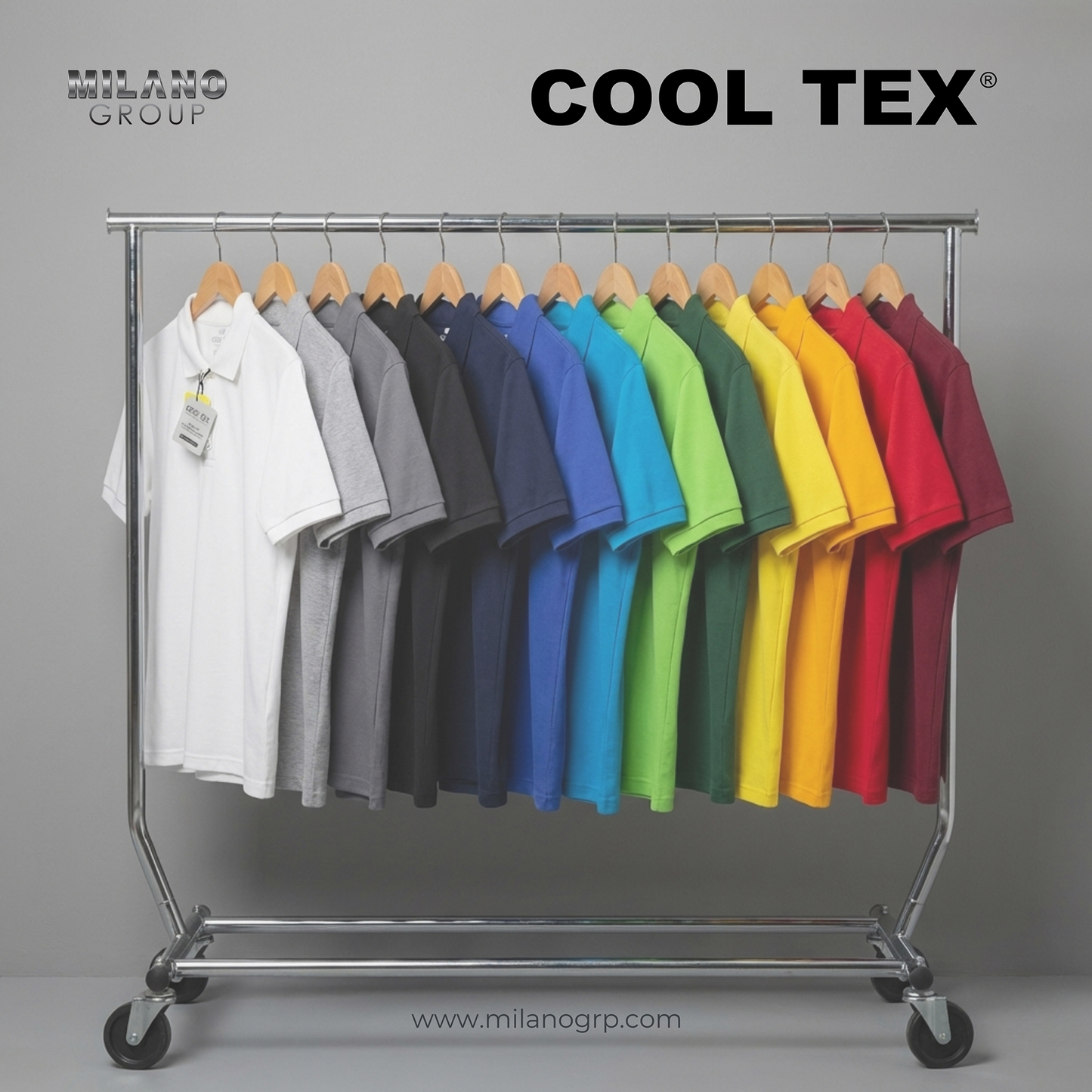 Cooltex Unisex Polo T-Shirts Cool Dry-Fit Material Short Sleeves Soft and Comfortable