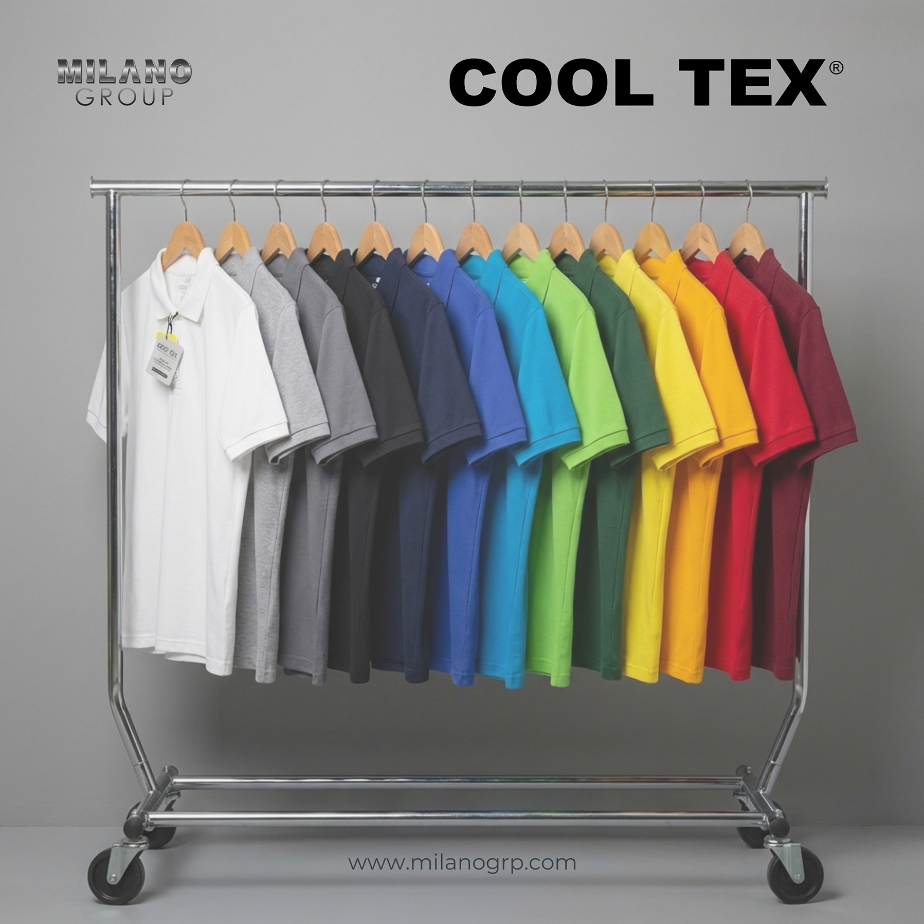 Cooltex Unisex Polo T-Shirts Cool Dry-Fit Material Short Sleeves Soft and Comfortable