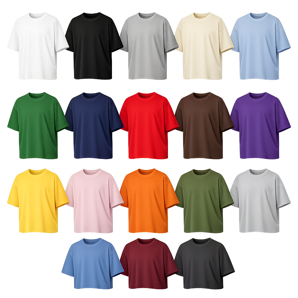 Oversized Style Premium Ring-Spun Cotton T-Shirts