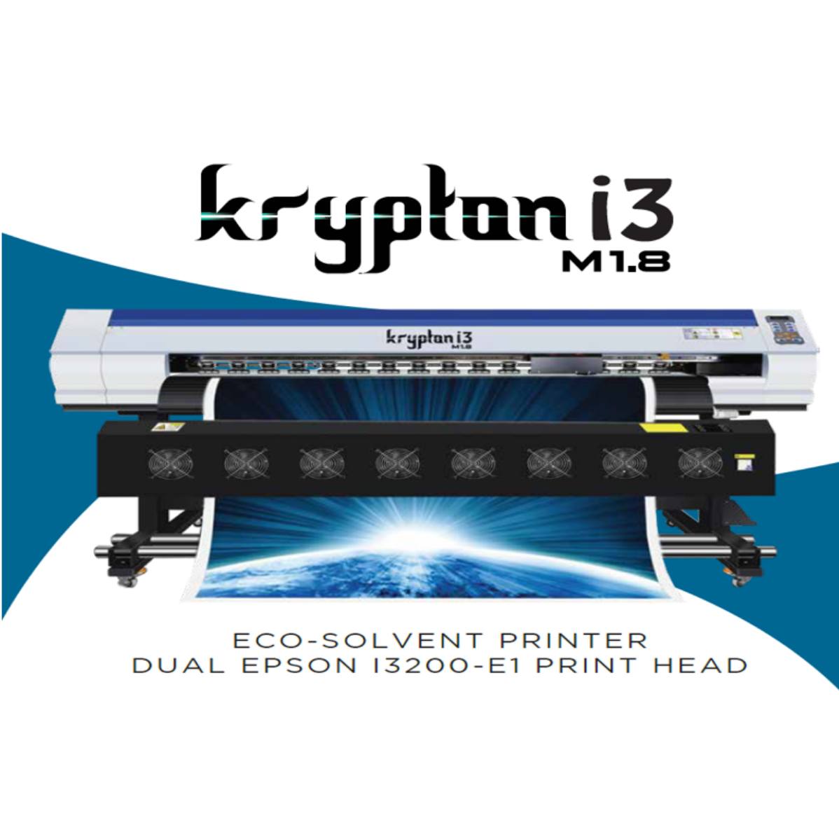 KRYPTON i3 ECO SOLVENT PRINTER 1.8M