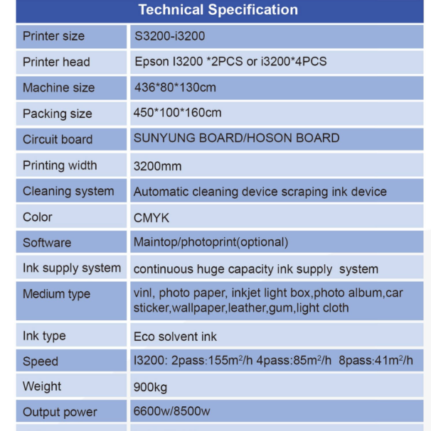 ECO SOLVENT PRINTER MACHINE 3.2M